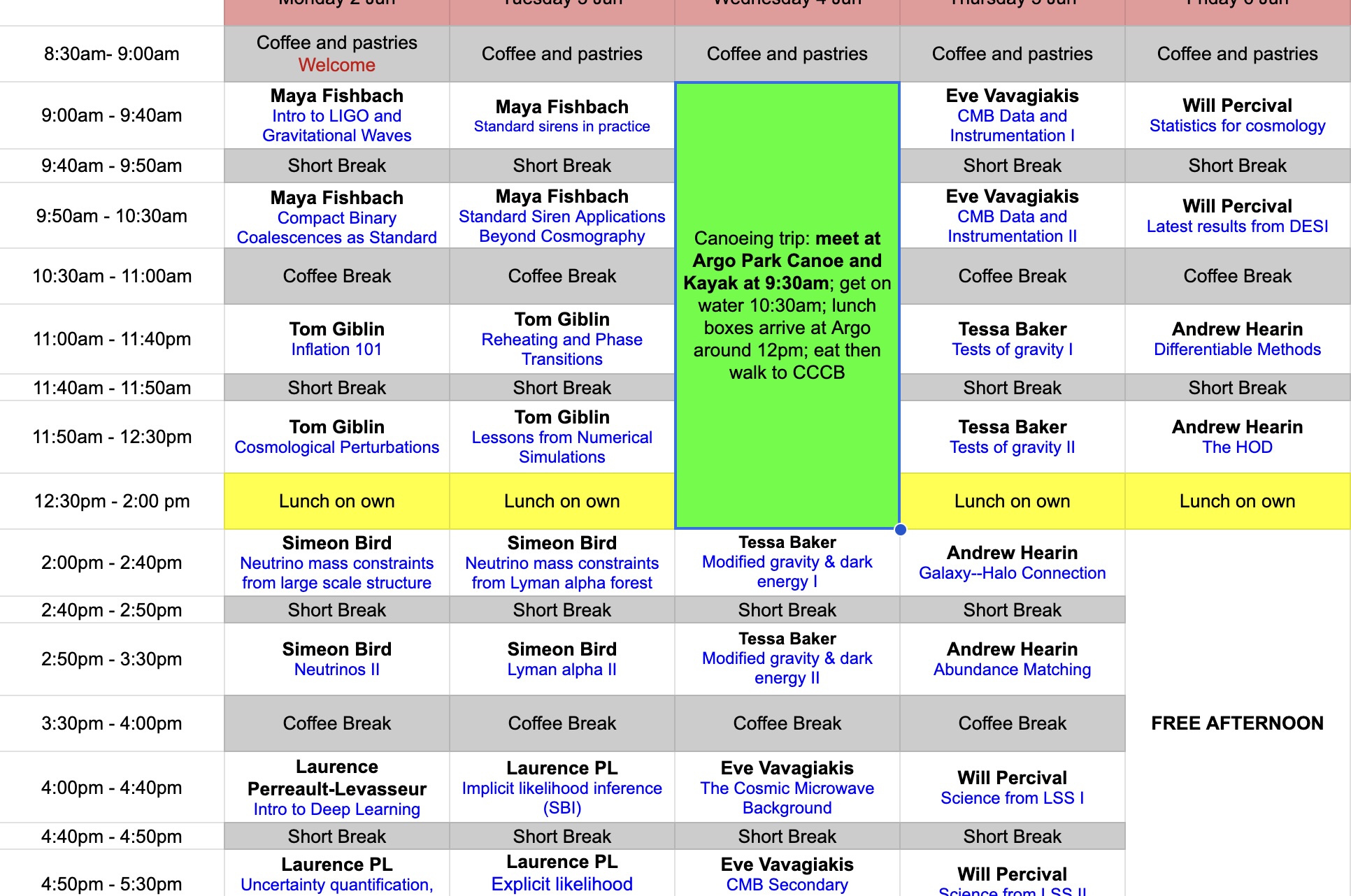 Preliminary Program